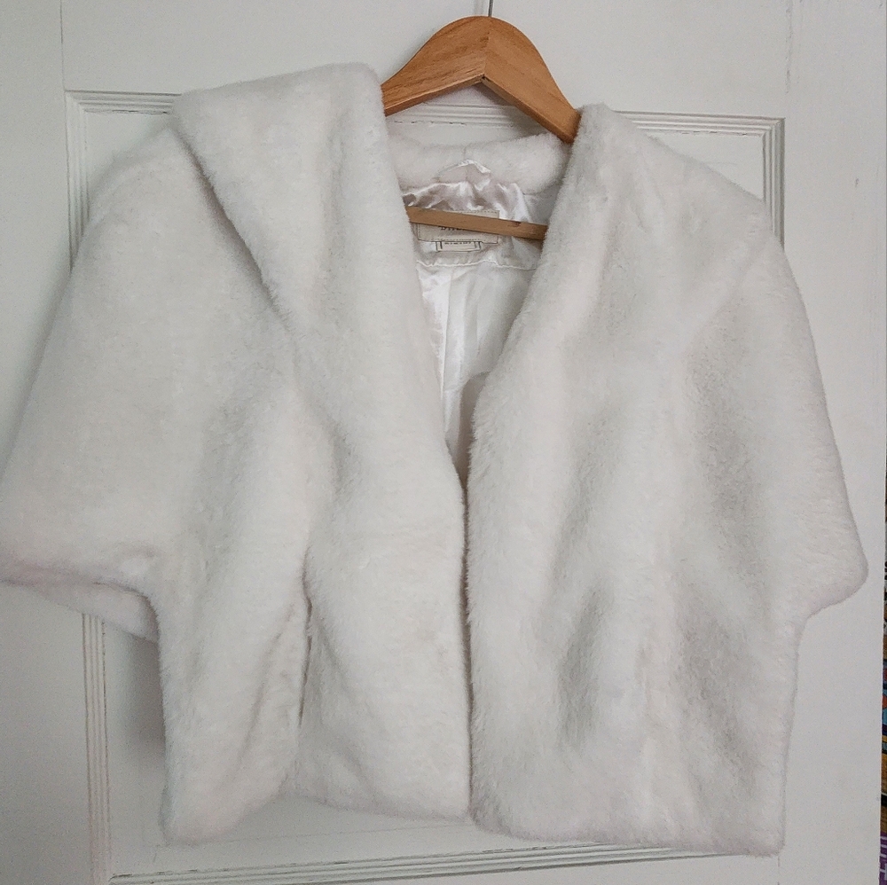Bhldn Faux Fur Bridal Shrug